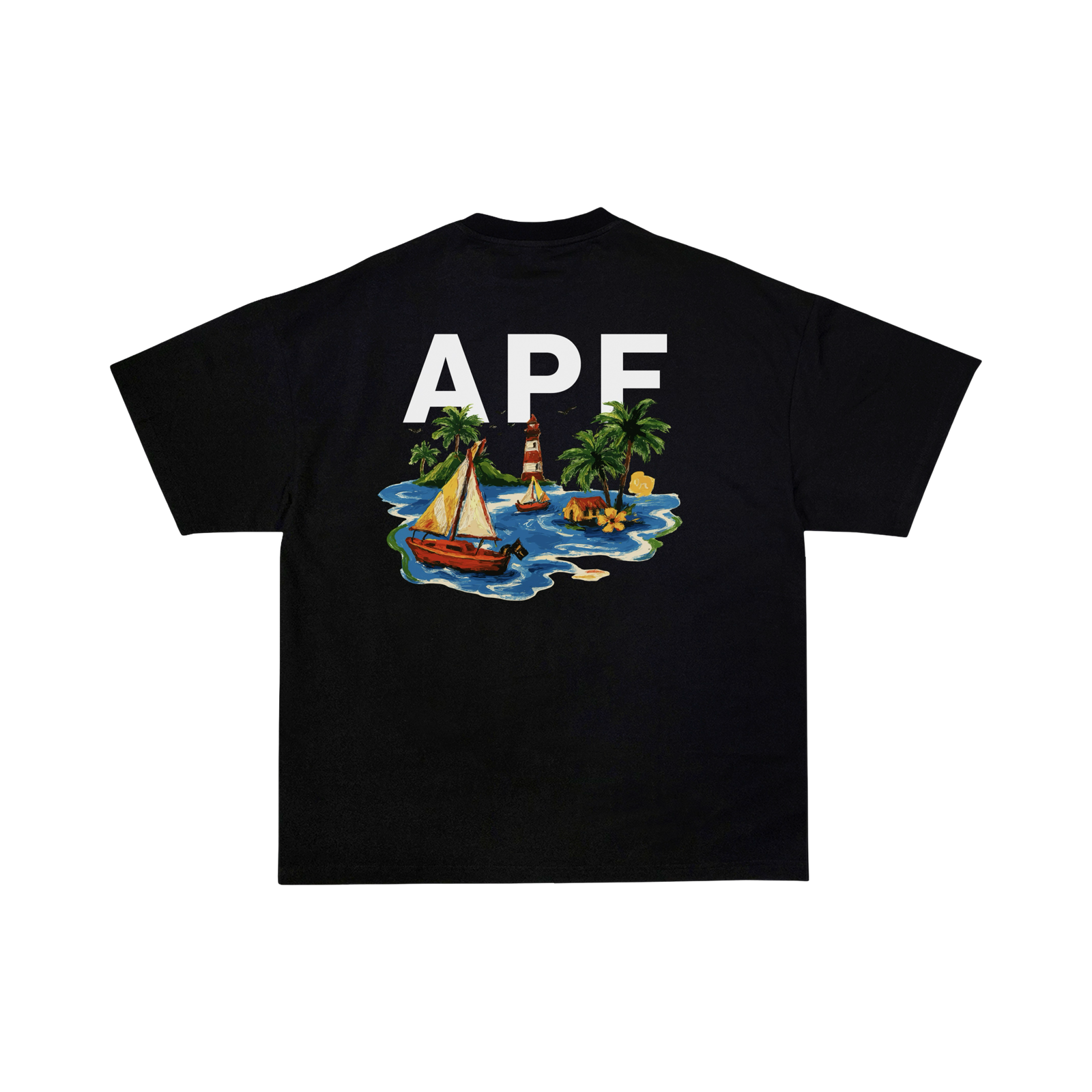 ISLAND BLACK T-SHIRT